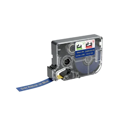 Für Marklife R15 12 mm breites Thermotransferband, wasserdicht, ölbeständig, Heißpressband für Geschenkverpackungen, Kuchendekoration, Länge: 5 m – Blau