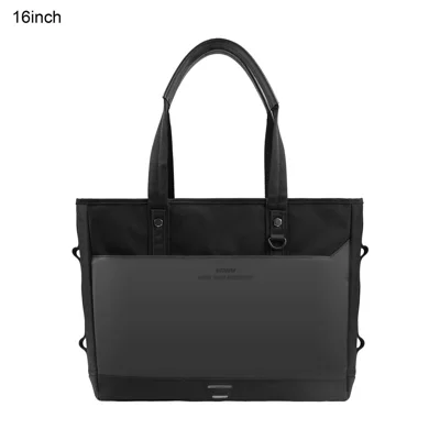 WIWU Warriors Tote 16 inch Laptop Tote Bag 1000D  Nylon Water Resistant for Business Commute - Black