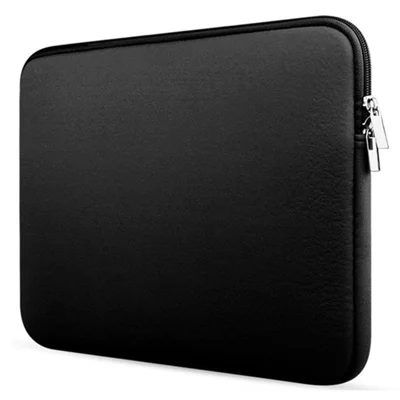 Laptop Sleeve Case Cover Soft Notebook Pouch Briefcase Travel Carrying Bag for 15.6 inch Notebook - Black