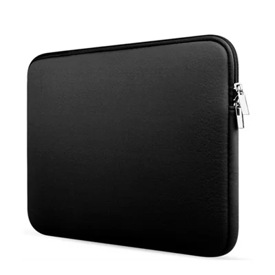 Portable Laptop Sleeve Cover Computer Liner Bag Shockproof Case for 14-15 inch Notebook - Black