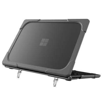 PC-Rutschfeste Laptoptasche für Microsoft Surface Laptop 2 / 3 / 4 13,5-Zoll 1769 / 1867 Alcantara-Tastaturversion – Grau