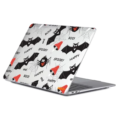 ENKAY HAT PRINCE for MacBook Air 13 inch (2018-2019) A1932/(2020) A2179/(2020) A2337 Cute Animals Series Transparent Patterned Hard PC Laptop/Notebook Protective Case - Bats
