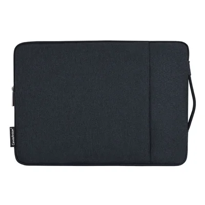 CANVASARTISAN L25-89 Business Style Scratch Resistant Carry Case for 12 inch Laptops Shockproof Notebook Sleeve Bag with Handle Strap - Navy Blue