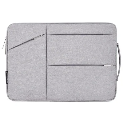 CANVASARTISAN L25-58 12-inch Laptop Protective Sleeve Business Style Notebook Carrying Bag - Light Grey