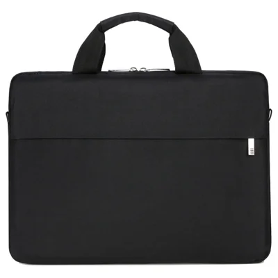OKADE B022 15.6inch Notebook Soft Lining Protective Bag Anti-drop Laptop Handbag (with Shoulder Strap) - Black