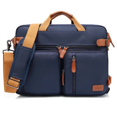 COOLBELL CB-5005 Business Travel 15,6-Zoll-Laptop-Schutztasche Umhängetasche Nylon-Rucksack Aktentasche - Blau