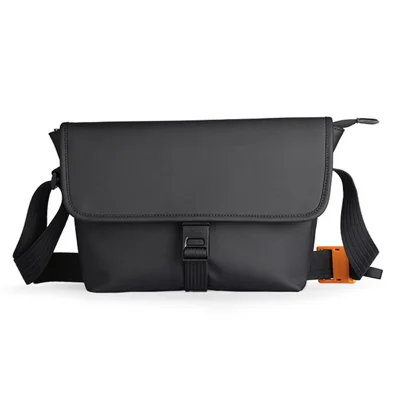 MARK RYDEN MR609 PU+Polyester Single Shoulder Bag Men Casual Crossbody Bag - Black