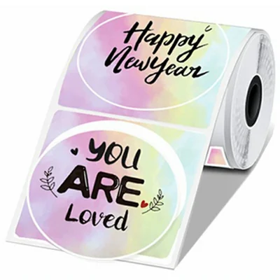 For Phomemo M221 / M220 / M120 / M110 Self-Adhesive Direct Thermal Labels Stickers 50x50mm Printing Paper - Round