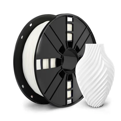 1.75mm TPU 95A Flexible 3D Printer Filament Low Temperature Resistant Printer Material Roll, 1kg Spool - White