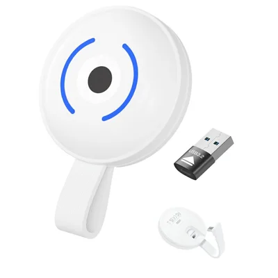 NK-850 128GB Type-C Fingerabdruck-verschlüsseltes USB-Laufwerk, magnetisches Speicherdesign, Datenschutz für Handy, Tablet, Computer – Weiß