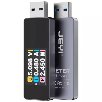 JEYI USB 3.2 Tester 5-30V 3A Voltage Current 10G Transfer Power Tester Multimeter Voltmeter