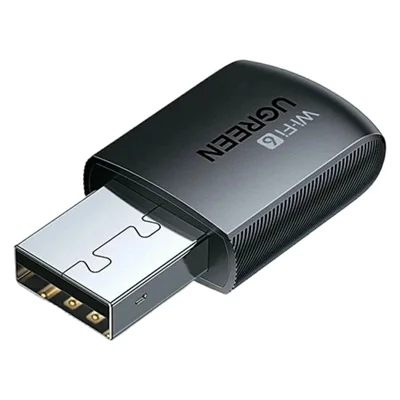 UGREEN CM762 35264 USB WiFi 6 AX900 Adapter Dual Band 5GHz / 2.4GHz USB-A Wireless Network Card for Desktop Laptop - Black