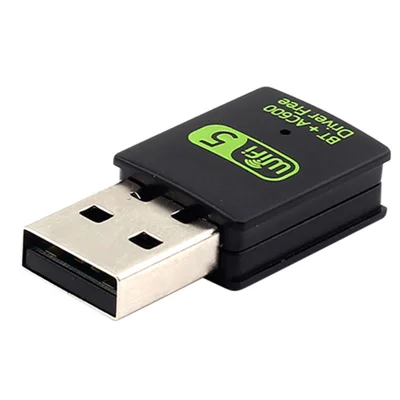 Adaptateur USB WiFi Bluetooth 600 Mbps 2,4/5 GHz Double Bande Récepteur Ethernet Sans Fil Mini Clé USB WiFi pour PC de Bureau/Ordinateur Portable