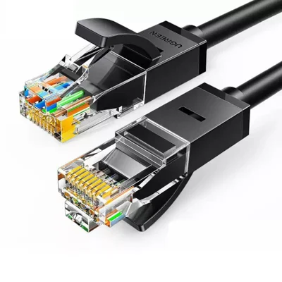 UGREEN 20166 Câble Ethernet Cat6 RJ45 20 m, 1000 Mbps, câble réseau Gigabit pour PC routeur - Noir