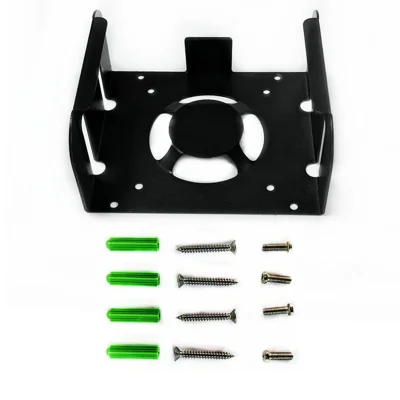 Supporto a Parete per Mac mini (2024) (M4 / M4 Pro), Supporto in Metallo da Scrivania, Supporto da Montare Sotto la Scrivania - Nero