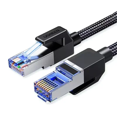 UGREEN NW153 1.5m CAT8 Ethernet Cable 40Gbps F / FTP Shielded RJ45 Network Cable - Black