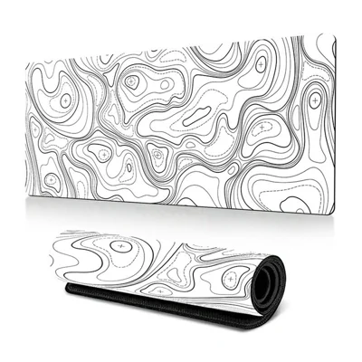 300*700*2mm Rubber Mouse Pad Abstract Pattern Anti-skid Computer Desktop Mat - Line-21