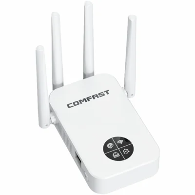 COMFAST CF-WR762AC 1200Mbps Wireless Signal Booster with OLED Display Screen Dual Band WiFi Repeater