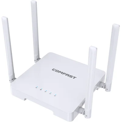 COMFAST CF-N1 V2 300Mbps High Speed WiFi4 Draadloze Router met 1 WAN + 4 LAN Poorten