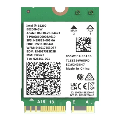 COMFAST CF-BE200-M WiFi7 Bluetooth-compatible 5.4 Tri-Band Wireless Network Adapter M.2 Network WiFi Module