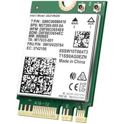 COMFAST CF-AX210vPro-M WiFi 6 Module Gigabit 5G Tri-Band 5374Mbps Wireless Network Card for Desktop Computers