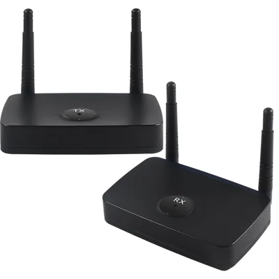 MEASY AM1880 800m Range Wireless Display Adapter HD / VGA Dual Output 1080P 60Hz Transmitter and Receiver Set - EU Plug