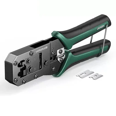 UGREEN NW136 Network Crimping Tool RJ45 / RJ11 Cable Stripper Cutter Crimping Pliers for CAT6 / 7 Ethernet LAN