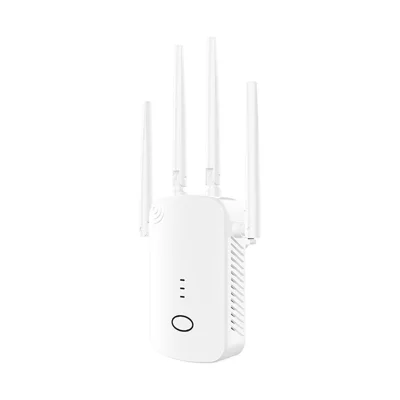 RE300D Ripetitore WiFi 300 Mbps, Estensore di Rete con 4 Antenne, Potenziatore di Segnale Wireless per Casa - Spina USA