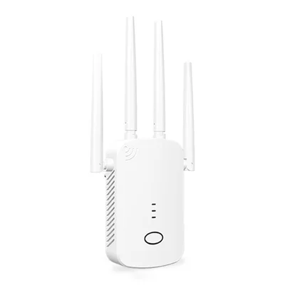 RE1200D 1200Mbps WiFi Extender Repeater 4 Antenne Amplificatore di Segnale di Rete Wireless Dual Band per Casa e Ufficio - Spina US