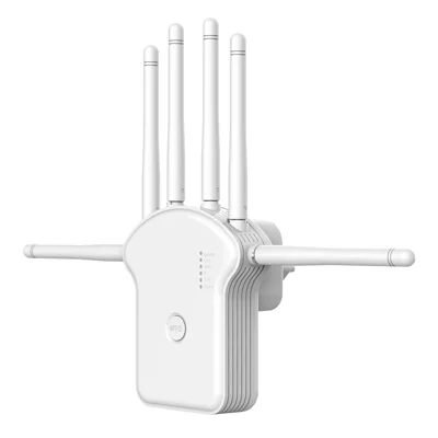 RE300LN 300Mbps WiFi Repeater Range Extender 6 Antennas Wireless Network Signal Booster for Home Office - US Plug