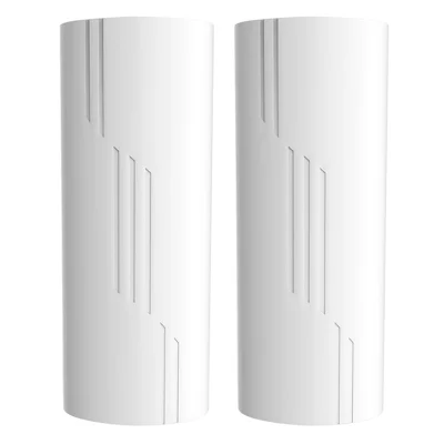 WB5830G 1 Pair 5.8G Wireless Bridge 5km Point to Point 300Mbps IP65 Waterproof Network Bridge for Outdoor Monitoring - US Plug