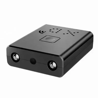 Caméra ultra mini XD avec carte TF 32 Go + lecteur de carte, enregistreur vidéo 1080P HD, vision nocturne, détection de mouvement pour sécurité domestique - Noir