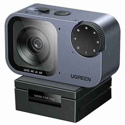 Webcam UGREEN CM930 75726 4K con AI per il Tracking Automatico, 8 MP con Autofocus e Doppio Microfono Antirumore per Streaming e Gaming