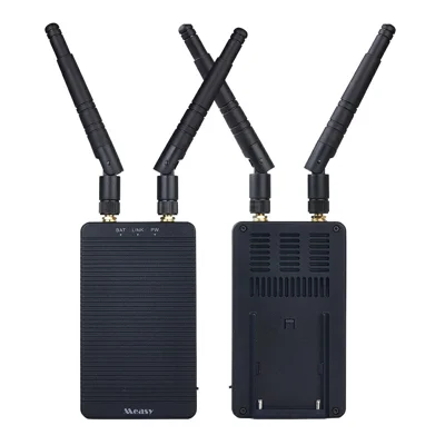 MEASY T1850 1080P Draadloos HD-zenderontvangersysteem 500m 5GHz Audio Video Point-to-Point Beeldsplitsing voor Camera Monitor - EU-stekker