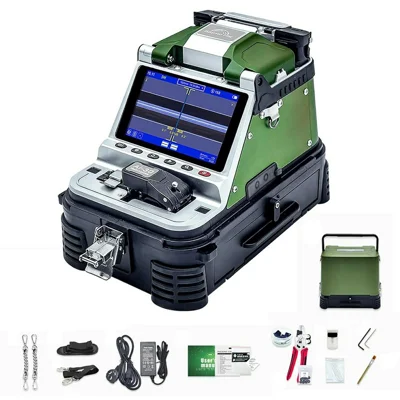 SIGNAL FIRE AI-30 5-tums Fiber Optic Fusionssplicer 6 s Splejsning 15 s Uppvärmning med Integrerad OPM VFL - US Stickpropp