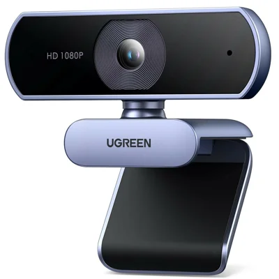 UGREEN CM678 15728 Câmara Web Full HD 1080P, Lente Angular Ampla de 85°, Duplos Microfones, Câmara USB para Chamadas de Vídeo