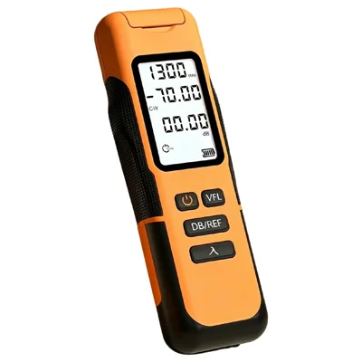 Y12-Y1550 измеритель оптической мощности от -50 до +26 дБм, 15 км VFL, 9 длин волн, совместимый тестер волокна SC/FC/ST для испытаний волоконной оптики - оранжевый