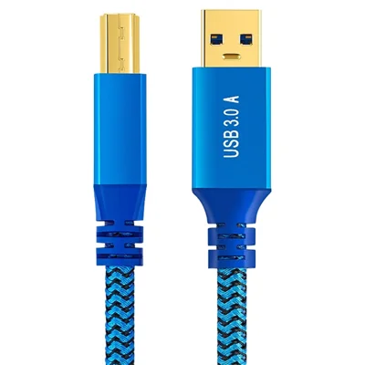 3m USB-A 3.0 Male to USB Type-B Male Connection Cable for Printer, Hard Drive Box