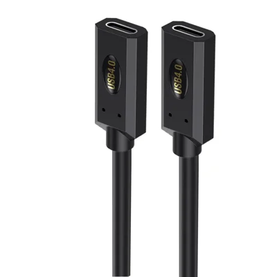 1m USB 4.0 Type-C Female to Female Extension Cable 240W 8K 40Gbps Fast Charging Cord for Laptops / Phones