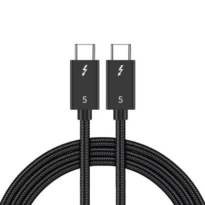 1.5m 80Gbps Ultra-Fast Thunderbolt 5 USB Type-C Cable Supports 8K 60Hz Display PD 240W Charging Power