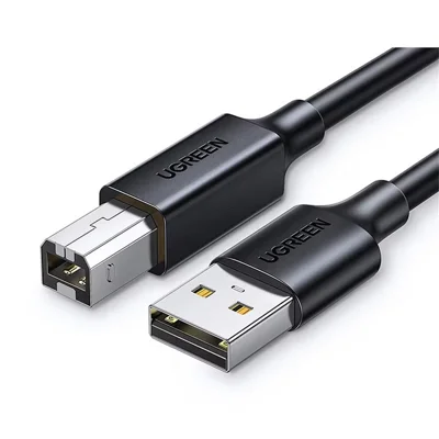 UGREEN 10328 3m Printer Cable USB 2.0 A to B Cable High-Speed Square Interface USB Printer Cord - Black