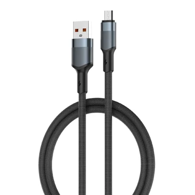 Cavo LDNIO LS351-M 1 m Cavo USB-A a Micro USB Cavo dati intrecciato rapido da 50 W per Android - Nero