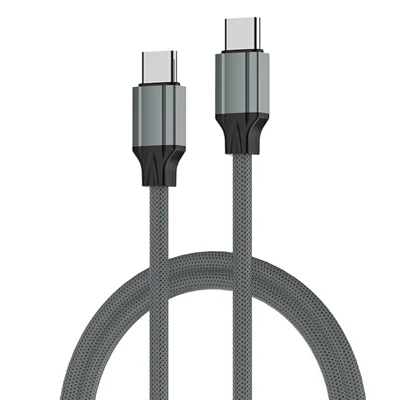LDNIO LC441c-100W 1m USB-C to USB-C Cable 100W PD Fast Charging Braided Data Cable for Laptop Phone - Grey