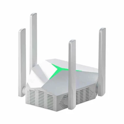 EX004 AC1200 2,4 GHz + 5 GHz Répéteur WiFi, 4 Antennes Externes, Modes Répéteur / Point d'Accès / Routeur, Sortie Ethernet - Blanc