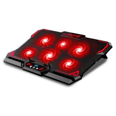 COOLCOLD Touch Control Laptop Cooling Base with 6 Fans Notebook Cooler Stand