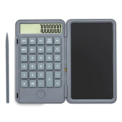 Calcolatrice multifunzione a 12 cifre Tablet LCD per scrittura a mano, Tablet per disegno e appunti con funzione di blocco dello schermo a un tasto per ufficio, scuola e attività