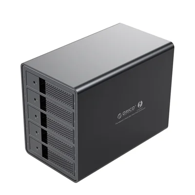 ORICO 9558T3 Thunderbolt 3 Aluminium 5-bahars 3,5 tum Hårddiskkapsel - Svart
