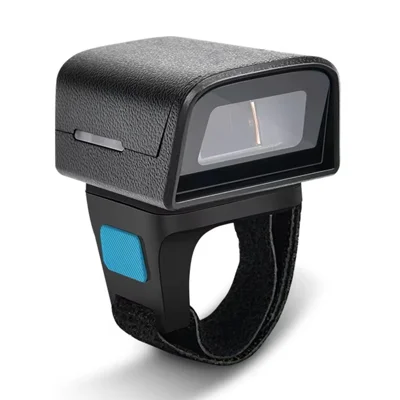HC-Z01D Mini Bluetooth-Compatible Finger Ring Barcode Scanner Wireless 2D QR Code Reader