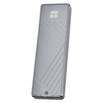THERMALRIGHT HR-EB105 AC M.2 NVMe SSD Enclosure with USB-A to USB-C Cable Aluminum USB3.2 Gen2 Type-C Cable 10Gbps External Hard Drive Case - Grey