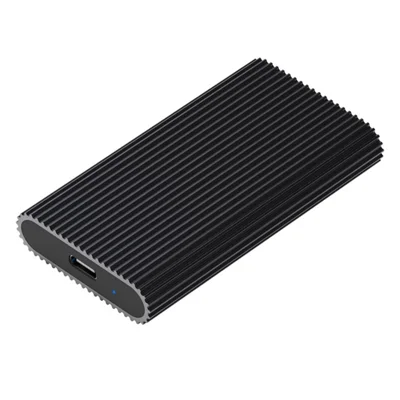 BLUEENDLESS MSATA SSD Enclosure Type-C USB3.1 Gen1 Aluminum Alloy Heat Dissipation External Reader for Laptop Old SSD - Black